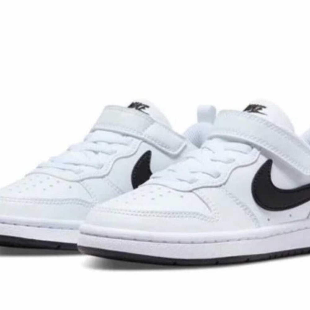 Nike Court Borough Recraft White and Black Sneakers
